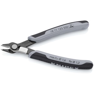 คีมตัดอเนกประสงค์ KNIPEX 78 71 125 ESD ป้องกันไฟฟ้าสถิตย์ พร้อมด้ามจับหลายส่วนประกอบเคลือบสีดำ ขนาด 125 มม. - Product Image 2