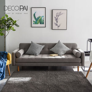 tapicería de sofá de tela suave Sala muebles de madera moderna pierna 2 asiento <span class=keywords><strong>3</strong></span> asiento chaise longue sofá - Product Image 2