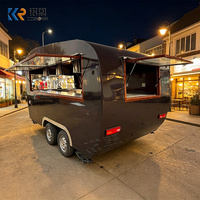 Remorque à café vintage, bar à café mobile personnalisé, remorque alimentaire entièrement équipée pour la restauration et les événements en plein air
