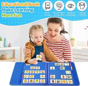Material Vocabulary Learning Materials Speech Supplements Visual Communication <b>Book</b> for Kids Toddlers Autism <b>Educational</b> Felt - Product Image 5