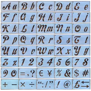 Bonvan品牌剪贴簿绘画DIY绘图模具工艺字母和数字字母模具