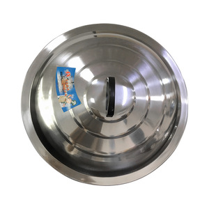 Stainless Steel <b>Pot</b> <b>Lid</b> 44cm Flat Bottom Wok Cover Household Cookware Part - Product Image 3