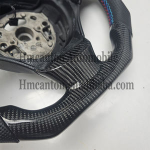 Nouveau produit phare : Volant de direction automobile en cuir et fibre de carbone M Sport pour BMW E90, matériau en cuir de haute qualité - Product Image 3