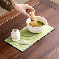Ensemble de thé matcha en céramique avec support à outils, fouet, style japonais, cérémonie du thé, fabricants d'origine, exclusivité transfrontalière