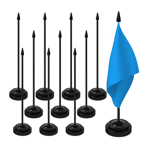 Bandera de escritorio de <span class=keywords><strong>carreras</strong></span> a cuadros resistente a la decoloración y de colores vivos con poste base para oficina o espacio de trabajo de entusiastas de las <span class=keywords><strong>carreras</strong></span> - Product Image 5