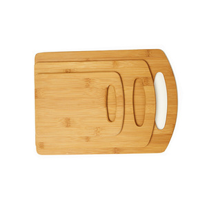 Planche à découper en bambou rectangulaire avec poignée, ensemble d'ustensiles de cuisine - Product Image 4