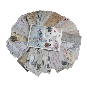 30 fogli stile retrò estetica adesivi decorativi Vintage artigianale carta di sfondo per Journal Journal Planner Scrapbooking