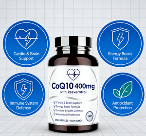 CoQ10 Resveratrol PQQ Kapsülleri E Vitamini BioPerine Formülü Kalp Sağlığı ve Enerji İçin |   Premium Hücresel Destek Özel Marka - Product Image 3