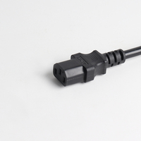 Câble d'alimentation d'extension IEC noir du fabricant, cordon d'alimentation standard pour ordinateur portable avec prise PSE, pour appareils électroménagers, 100 % cuivre pur, personnalisé