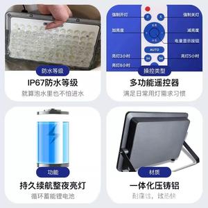 Projecteurs solaires super lumineux pour l'extérieur, IP65, cours, zones rurales, usage domestique, projecteurs solaires à commande par la lumière, haute puissance - Product Image 4