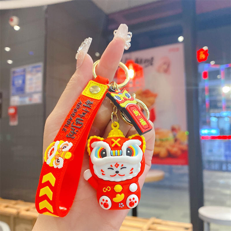 สิงโตกับแมว -สีแดง