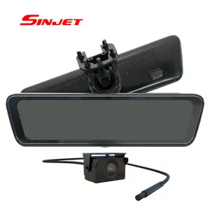 Sinjet Rearview Dash Cam Wide 1080P Auto Cam 8.2 Inch Full Screen H8 Mirror Car Recorder Stream Media Car DVR For Mazda Linux