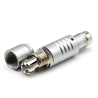 Connecteur Push-Pull Fischer Série 2F de Haute Qualité à 11 Broches, Étanche IP68, 2 3 4 5 6 7 8 9 10 11 12 14 16 18 19 Broches Mâle DIN