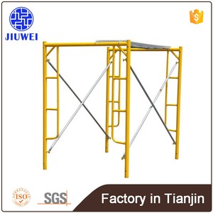 Industrial Style Galvanized Metal <strong>Ladder</strong> <strong>Frame</strong> <strong>Scaffolding</strong> Tower for Hotel Construction and Interior Decoration - Product Image 4