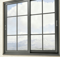 Ventana Corredera Horizontal Moderna de Aluminio Resistente a Huracanes, Certificada en EE. UU., con Doble Acristalamiento y Aislamiento Acústico