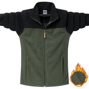 Logo personnalisé 100% polyester <span class=keywords><strong>chasse</strong></span> en plein air coupe-vent <span class=keywords><strong>veste</strong></span> zippée hommes hiver thermique <span class=keywords><strong>polaire</strong></span> Softshell vestes - Product Image 3