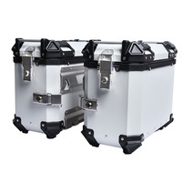 Vente en gros Nouvelle Boîte Arrière de Moto Coffre Électrique 45L Étanche Multifonctionnel en Alliage d'Aluminium Noir
