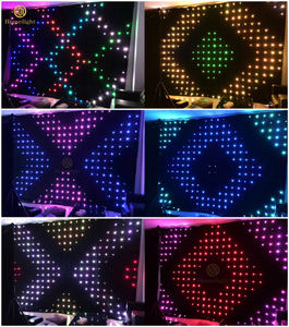 Homei RGB 3in1 <span class=keywords><strong>video</strong></span> rèm chống cháy nhung sân khấu Backdrop Led RGB tầm nhìn vải cho DJ Bar buổi hòa nhạc sự kiện khách sạn - Product Image 6