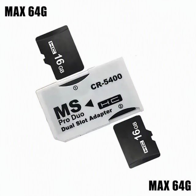 For Micro SD TF to Memory Stick Pro Duo Converter Card Reading Adapter for PSP 1000 2000 3000 Plug Play Micro SD Card Adapter