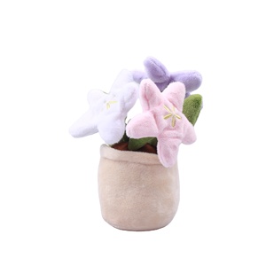 Kawaii Personalizado Recheado Brinquedos De Pelúcia Damasco Flor Flores Simulado Planta Em Vaso para Crianças Home Office Decoração Stress Relief - Product Image 2