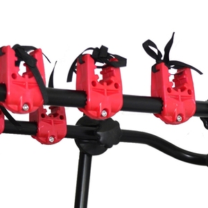 Porte-vélos pour <span class=keywords><strong>coffre</strong></span> de <span class=keywords><strong>voiture</strong></span>, supports pour 3 vélos noirs-Sangles antibalancement durables et antirouille pour la plupart des véhicules - Product Image 6