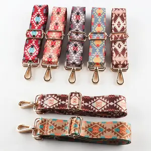 Wholesale Western Style Aztec Guitar Strap Polyester Crossbody Shoulder Bag Straps