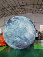 Planète publicitaire personnalisée pour l'espace sur le thème de fête Air Terre Ballon lanterne phœbe lune géante gonflable avec led