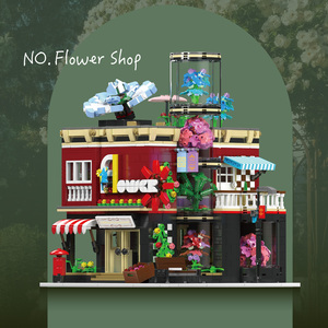 Mould King 16056 MOC Puzzle Flower Shop Montaje Modelo Ladrillos creativos Niños Unisex Juego de bloques de construcción educativos Juguete - Product Image 4