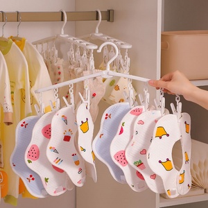 Travel Portable Clothes <b>Hanger</b> Non-slip Plastic <b>Hanger</b> Plastic Folding <b>Hanger</b> for Trousers & Coats, Drying & Organizing - Product Image 1