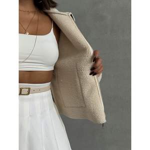 เสื้อโค้ทขนกระต่ายชินชิลลามิงค์ลายพิมพ์ขายส่ง ขนยาว แต่งกระดุมแถวเดียว ทอ ย้อม ซัก พร้อมลายพิมพ์หลากหลายแบบ - Product Image 2