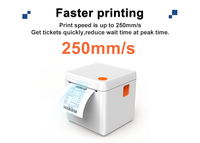 Printer Resi Termal POS 80mm Pemotong Otomatis USB LAN RS232 WiFi Printer Kasir Meja untuk Kafe Restoran