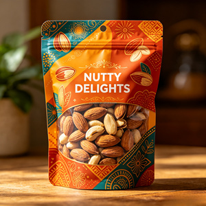 Sachet d'emballage refermable à fermeture éclair <span class=keywords><strong>en</strong></span> Mylar personnalisé pour impression numérique, résistant aux odeurs et à l'humidité, pour le stockage des aliments et du <span class=keywords><strong>lait</strong></span> - Product Image 2