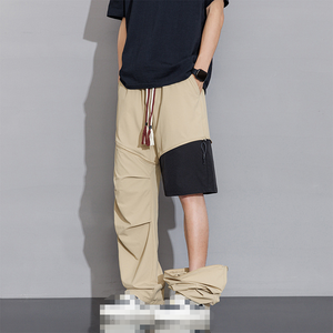 Pantalones <span class=keywords><strong>Cargo</strong></span> Casuales de Verano para Hombre, Talla Grande, Holgados, Largos, Desmontables, de Dos en Uno, con Diseño Moderno y Combinado - Product Image 6