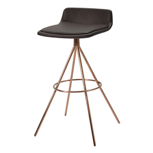 de Oro de <span class=keywords><strong>las</strong></span> piernas contemporánea de cuero hotel <span class=keywords><strong>restaurante</strong></span> de cuero negro contador altura Taburetes de bar con proveedor - Product Image 4