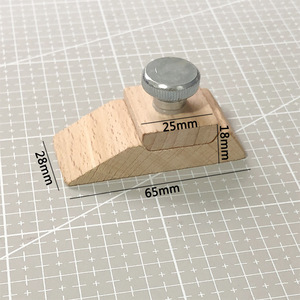 Bloc de ponçage en bois carré, coin biseauté, bloc de ponçage naturel fait à la main, outil de polissage de bord en cuir, bricolage, artisanat du cuir - Product Image 5