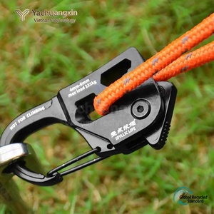 Aluminum Portable Outdoor Camping Carabiner Tent <b>Rope</b> Tensioner Automatic Locking Buckle Self-Locking 6mm <b>Thickness</b> 1PC All - Product Image 3
