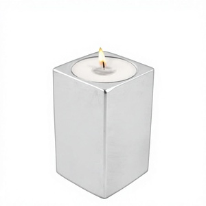 Home Decor Candle Holders for Home Decor Stainless Steel Candle Stand Set metal candle stand - Product Image 1
