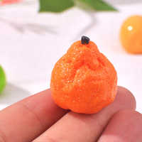 Kado Kejutan Blind Bag Buah Jeruk Mini Buatan dari Resin 3D Mirip Asli Kerajinan DIY Lanskap Mikro Dekorasi Meja Lucu Koleksi