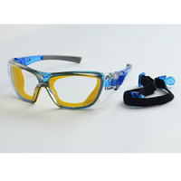 SG1058 lunettes de travail anti-buée résistantes aux chocs jambes réglables lunettes de sécurité sangle de temple interchangeable lunettes de protection