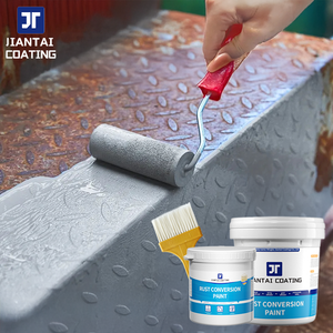 สีแปลงสภาพสนิม 2-in-1 สูตรน้ำ ป้องกันสนิม ใช้กับพื้นผิวโลหะ กำจัดสนิม ซ่อมแซมอาคารโลหะ - Product Image 1