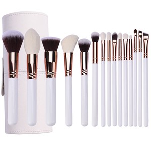 2026 Witte Kleur Make-up Kwasten Private Label 15-delige Cosmetische Make-up Kwastenset - Product Image 2