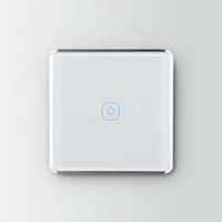 Interruptor Táctil Inteligente Zigbee 3.0 Sin Neutro, Interruptor de Luz Táctil de Vidrio, Compatible con Smart Life, Control por Voz con APP, Material de PC