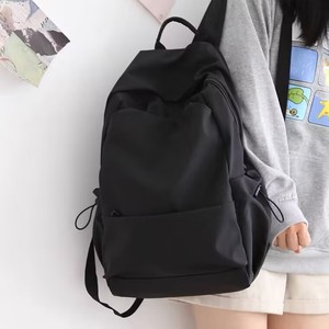 Student <b>Backpack</b> 15 Inches Solid Color Unisex High <b>School</b> College Laptop Bag Everyday Use - Product Image 1