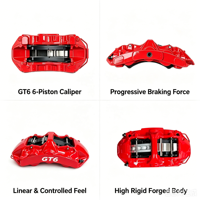 Kit d'étriers de frein avant sport GT6 à 6 pistons pour Jetour T2 T1 G700 X70 Plus X70 FL X90 X50 Dashing avec jantes de 18, 19 et 20 pouces