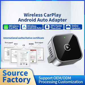 Xách tay kép wifi không dây <span class=keywords><strong>Carplay</strong></span> thông minh Adapter Android Auto ai Box với Youtube Netflix IPTV và tùy chỉnh các ứng dụng fot <span class=keywords><strong>Apple</strong></span> xe ô tô - Product Image 2