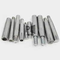 OEM Carbon Steel Chrome Plated Machine Tool Rotating Movable Handle / Fixed Rocker Threaded Rod With Single End M6M8M10M12