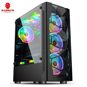 Boîtier d'ordinateur en acier ATX Mid-Tower transparent 3D Cross Border Play JiaIce Diamond avec ports USB avant et refroidissement liquide – En stock - Product Image 4