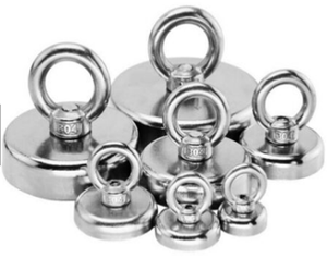 Aimants de pêche en néodyme adaptés à la recherche de trésors récréatifs, surfaces nickelées - Product Image 4