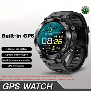 스포반 견고한 야외 피트니스 트래커 스포츠 안드로이드 iOS 남성 Reloj 내장 GPS와 스마트 시계
