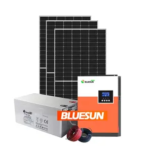 Bluesun 1KW 3.5KW 5KW خارج الشبكة الشمسية نظام سعر 1KVA في الهند المنزل 1000 واط نظام الطاقة الشمسية
